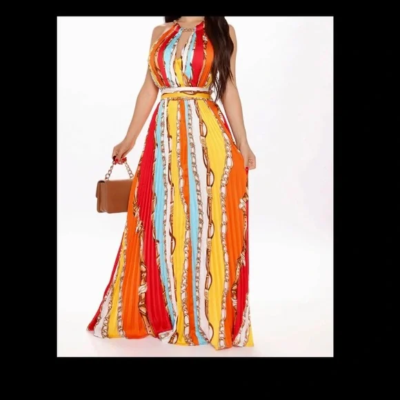 knee length dresses for ladies Luna Maxi Dress Blue main image 0